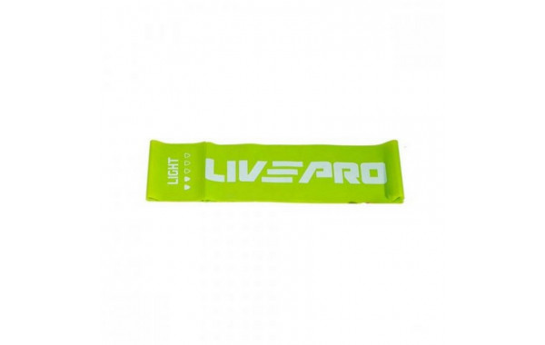 Ленточный амортизатор Live Pro Latex Resistance Band LP8415-L\LI-GN-02 низкое сопротивление, зеленый 600_380