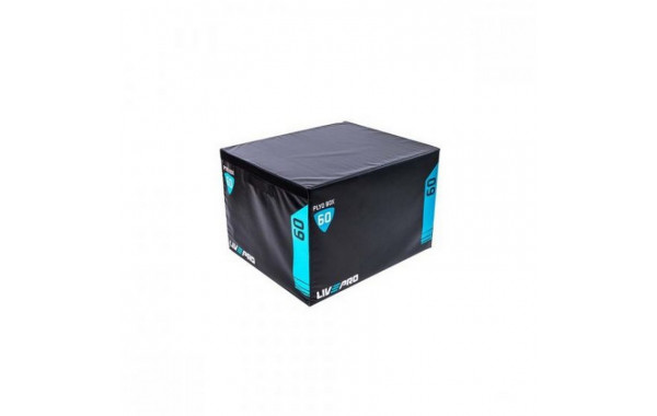 Плиометрический бокс Live Pro Soft Plyometric Box LP8151-XL 91,4x76,2x61 см, черный\синий 600_380
