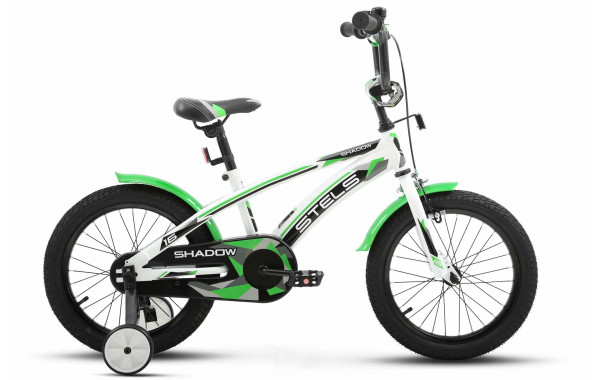 Велосипед 16" Stels Shadow VC Z010 LU098825 Белый\Зеленый 2024 600_380