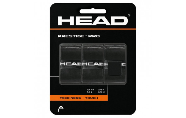 Овергрип Head Prestige Pro 282009-BK, 0.55 мм, 3 шт, черный 600_380