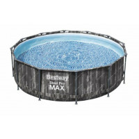 Каркасный бассейн 366х122см, 10250л, фильтр-насос, лестница Bestway Steel Pro Max 561PZ