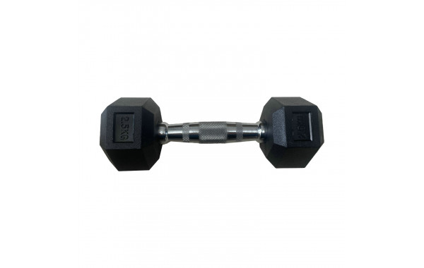 Обрезиненная гексагональная гантель 9кг Inex Hex Dumbbell TF-D2017-9 600_380