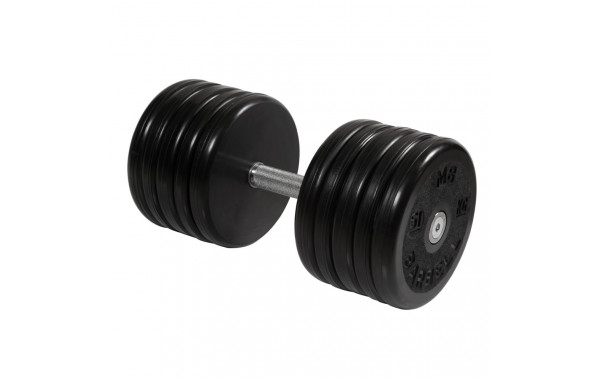 Гантель классик MB Barbell с вращающейся ручкой 51 кг MB-FdbEM-B51 600_380