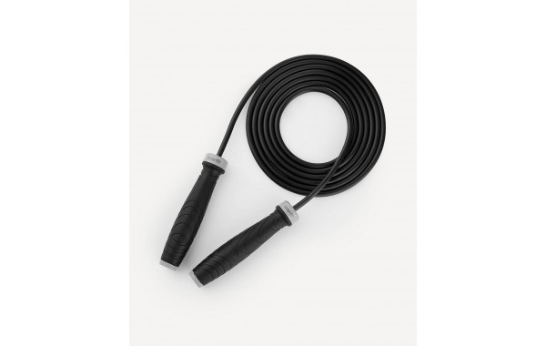 Скакалка ПВХ, с утяжелителями, 3м Star Fit RP-601 черный 600_380