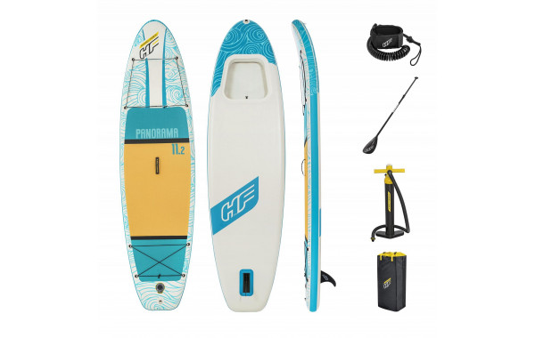 SUP-доска Panorama 340х89х15см, насос, весло, лиш, ремнабор, сумка, до 150кг Bestway 65363 600_380