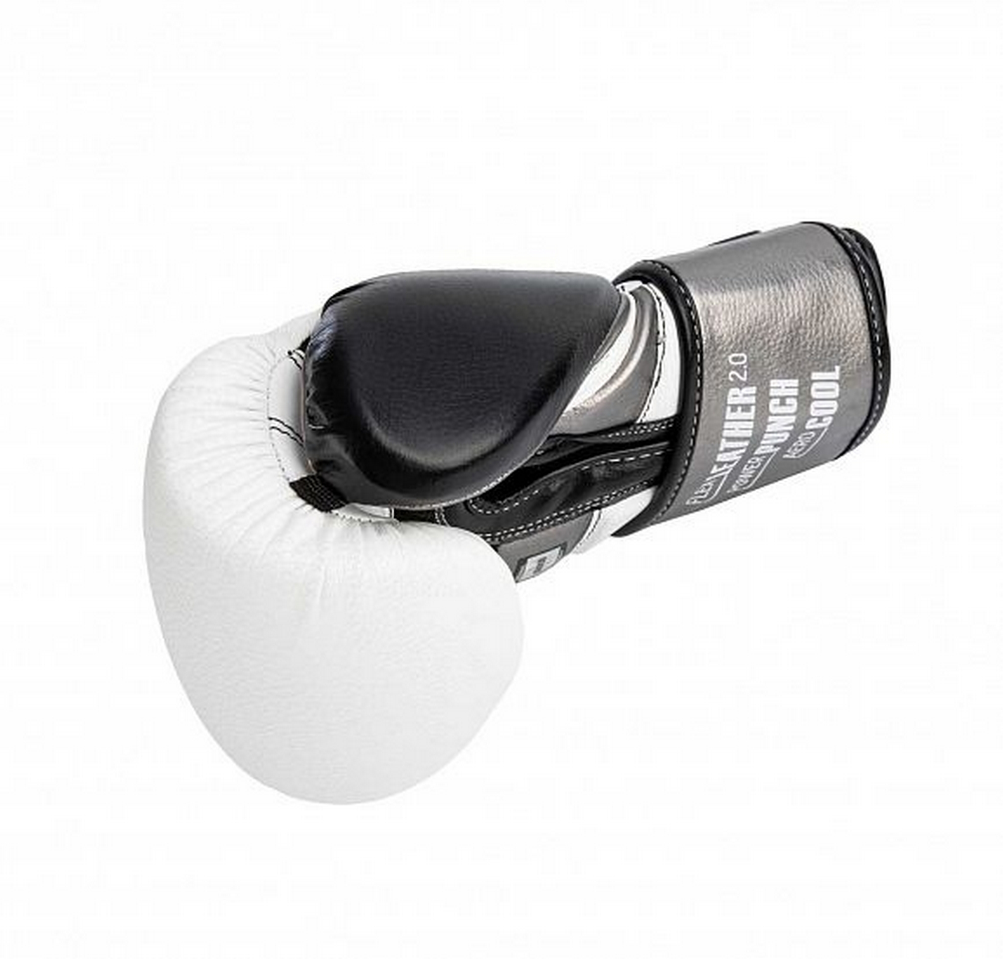 Перчатки боксерские Clinch Punch 2.0 C141 бело-черно-бронзовый 2000_1913