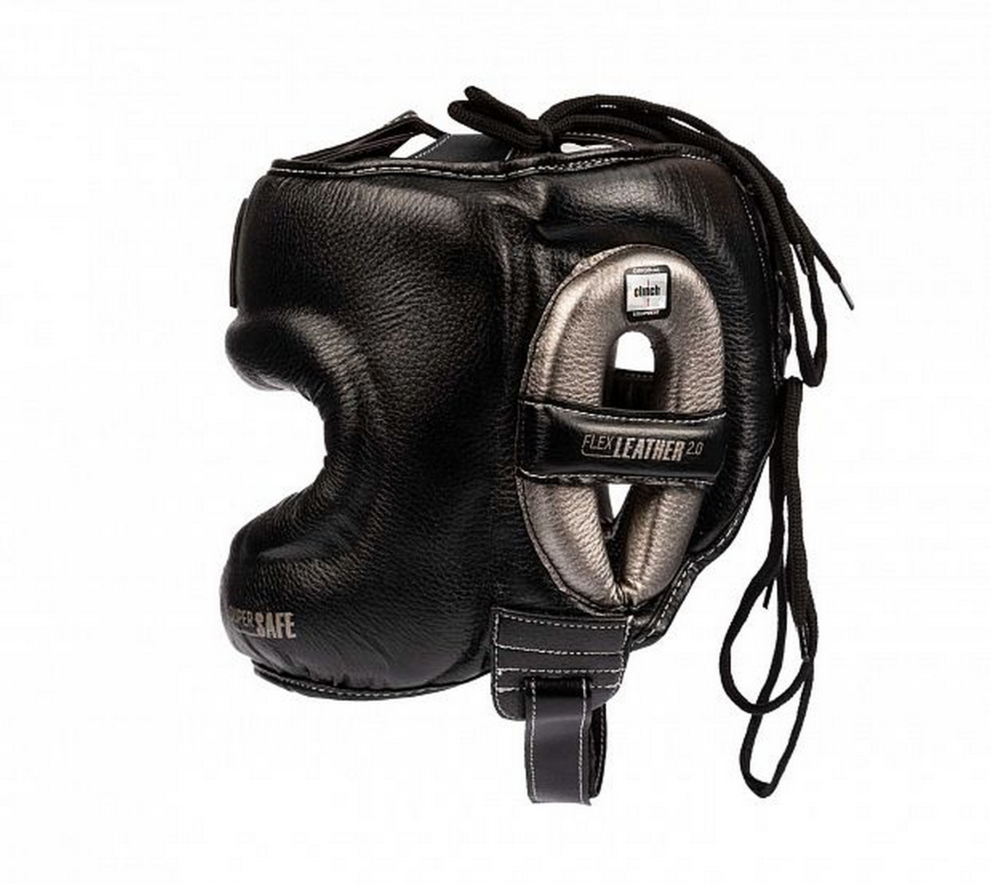 Шлем для единоборств с бампером Clinch Face Guard C149 черно-бронзовый 2000_1784