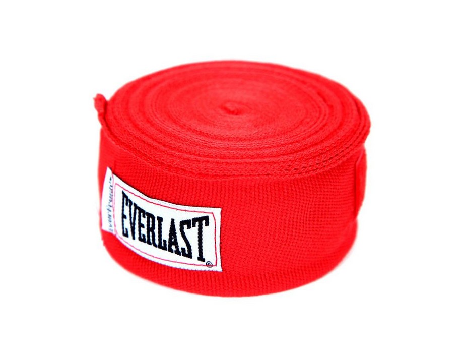 Бинт боксерский Everlast 4.55 м (пара) красный 4456RU 919_700