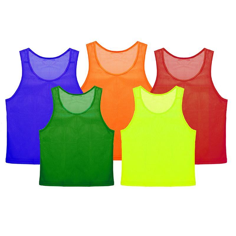Манишка сетчатая взрослая (синяя) Sportex 15513 800_800