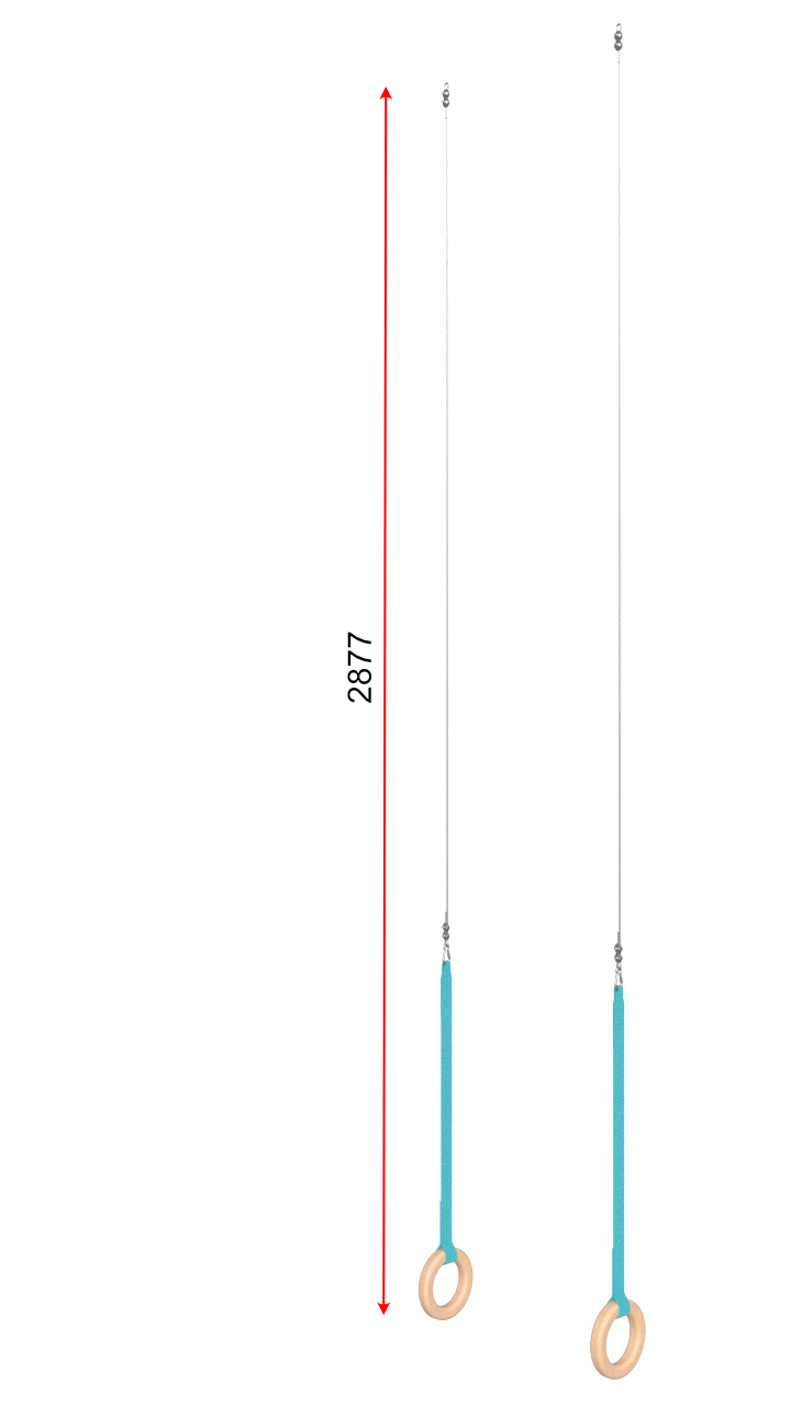 Гимнастические кольца  d=180 мм с тросом 2 м Glav 04.402.6 720_1280