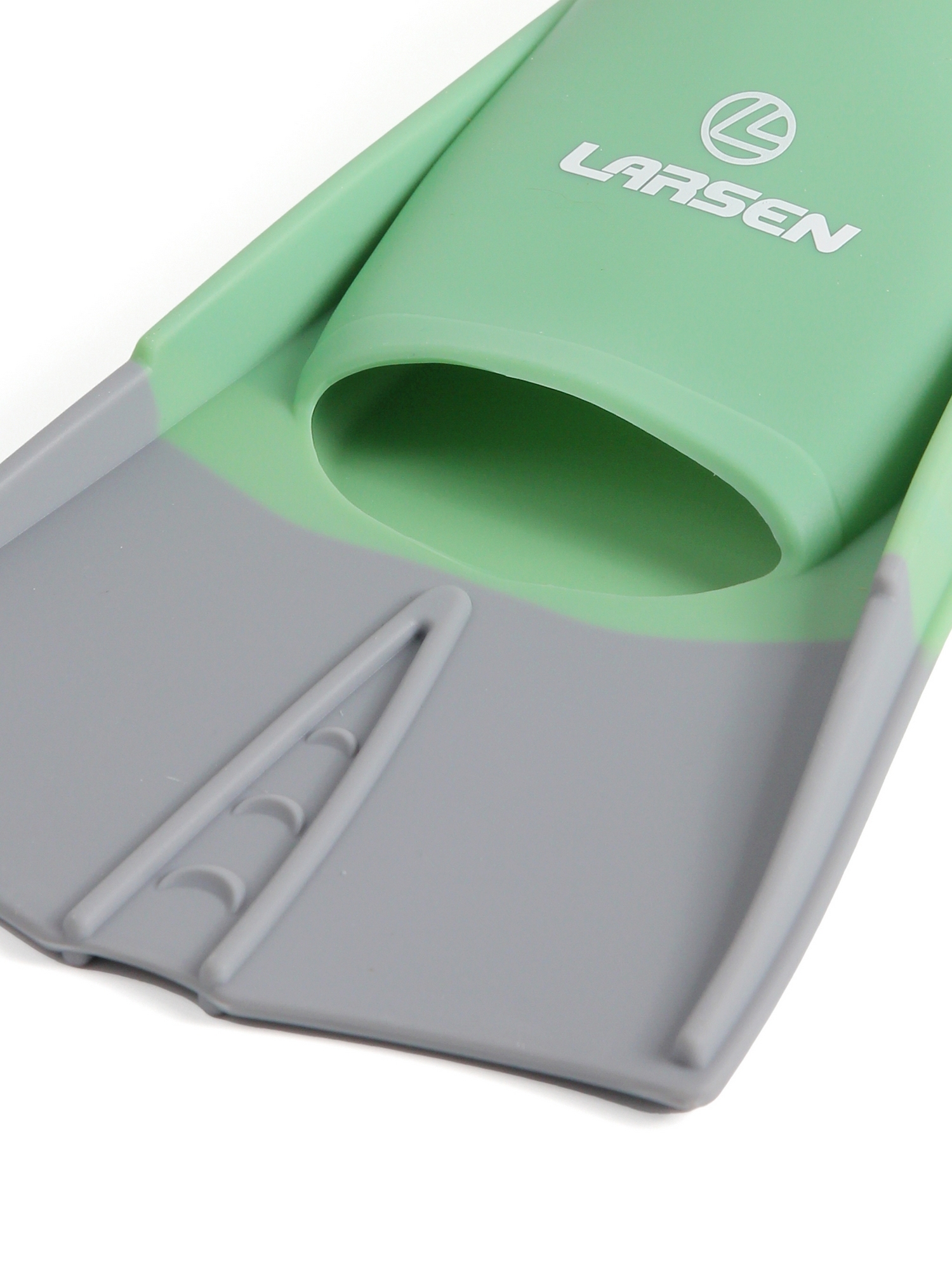 Ласты укороченные силиконовые Larsen 6975 NEW Mint\Graphite 1500_2000