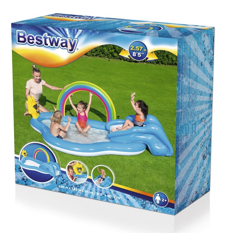 Игровой бассейн Bestway Блеск радуги, 257x145x91 см 53092 800_800