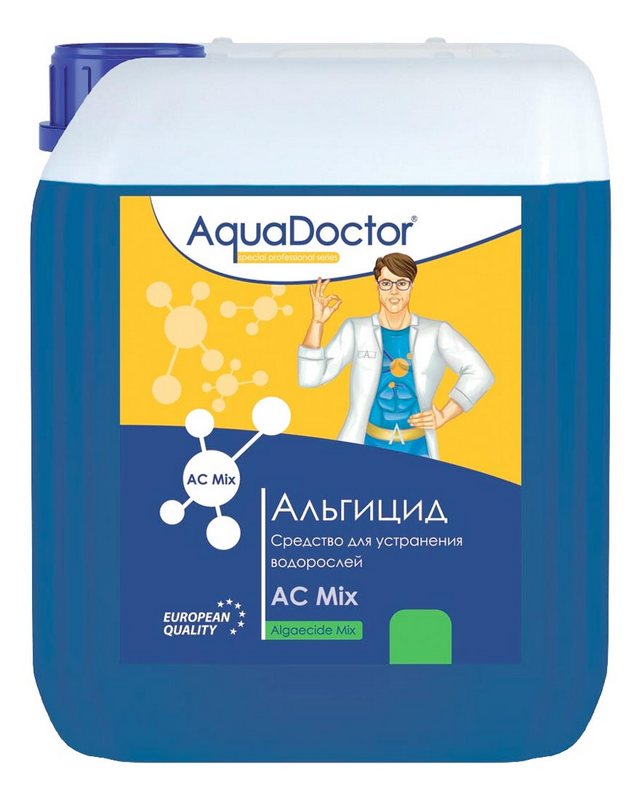 Альгицид, 5л канистра, жидкость для шоковой борьбы с водорослями, бактериями AquaDoctor AQ21651 640_800