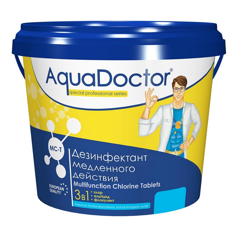 Комбинированное средство 3 в 1, 5кг в табл.200гр AquaDoctor AQ2491 800_800