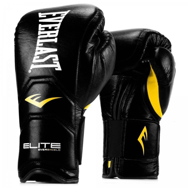 Перчатки тренировочные Everlast Elite Pro 16 oz черный P00000680 16 BK 750_750