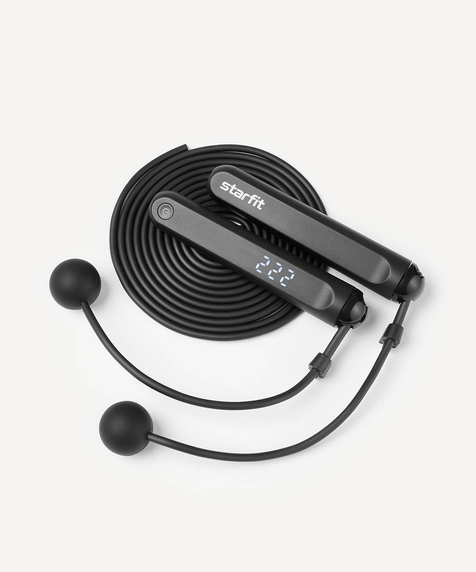 Скакалка, умная, 3м Star Fit RP-701 черный 1663_2000