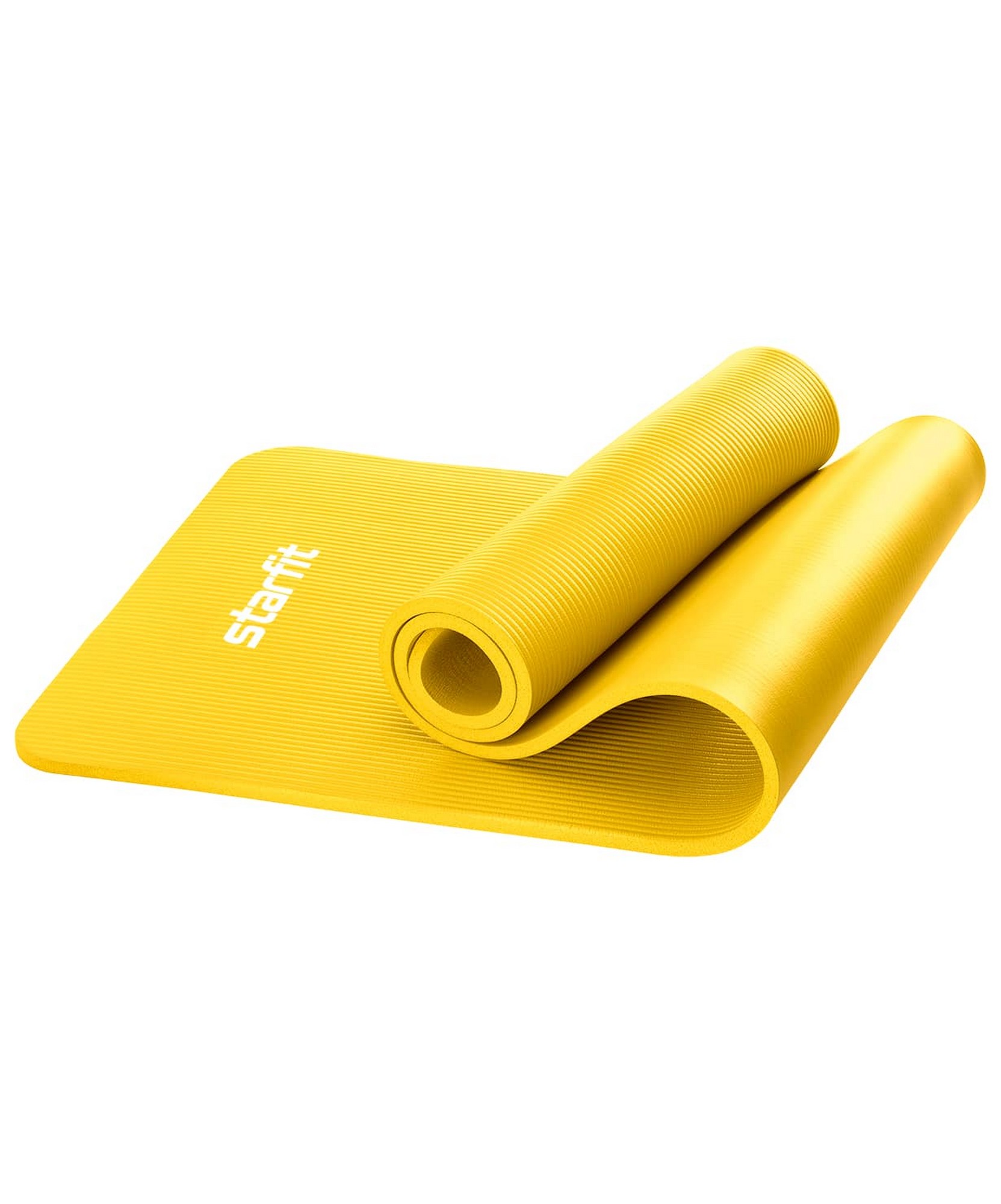 Коврик для йоги и фитнеса 183x61x1,5см Star Fit NBR FM-301 желтый 1663_2000