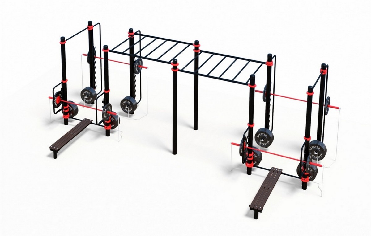 Уличный комплекс для воркаута Stecter WORKOUT-FIT - 01 5183 1200_766