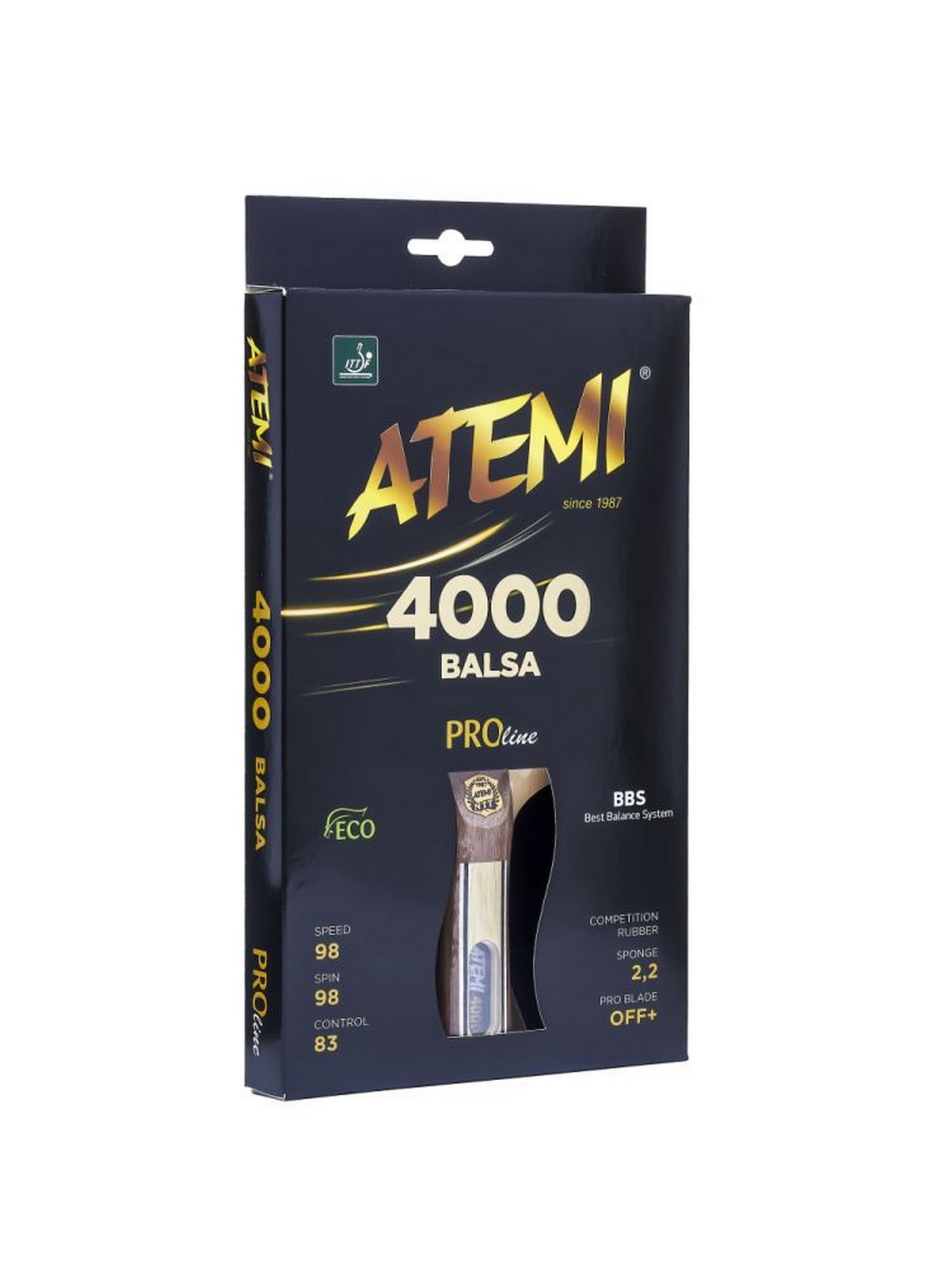 Ракетка для настольного тенниса Atemi PRO 4000 CV 1500_2000
