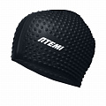 Шапочка для плавания Atemi bubble cap Deep black FBC1BK черный 120_120