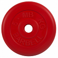 Диск обрезиненный d26мм MB Barbell MB-PltC26-5 5 кг красный 120_120