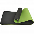 Коврик для йоги 183x61x0,6 см Sportex ТПЕ E33582 т.зеленый/салатовый 120_120